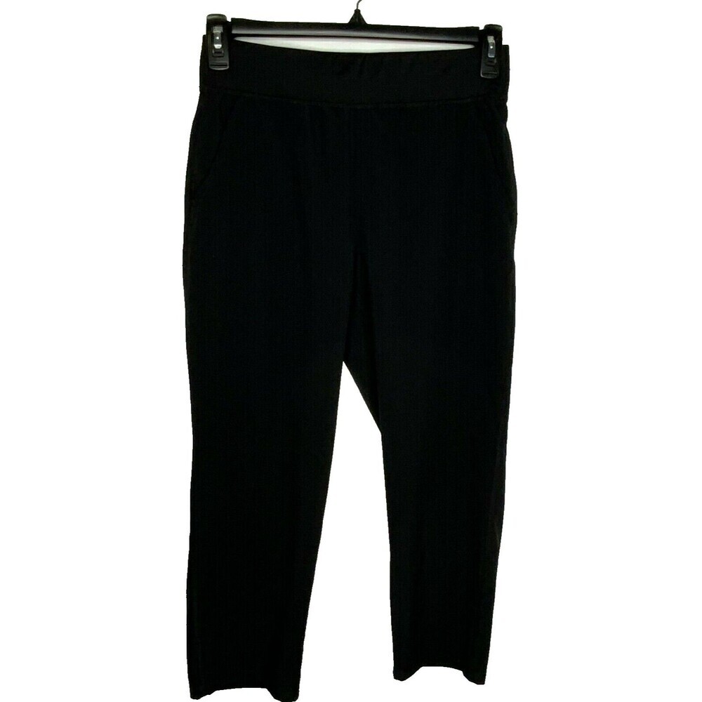 Skechers Capri Workout Pants Activewear Pull-On Black Size Small